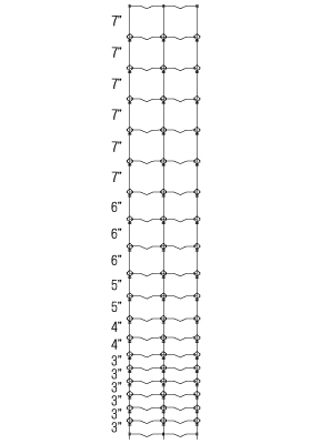 StaTite50 2096-6 96-inch tall fixed-knot deer and tall-stock fence