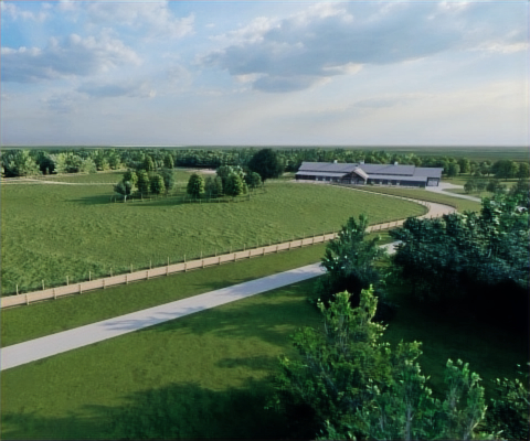 Sustainable Stables custom horse barn photo-realistic 3D rendering