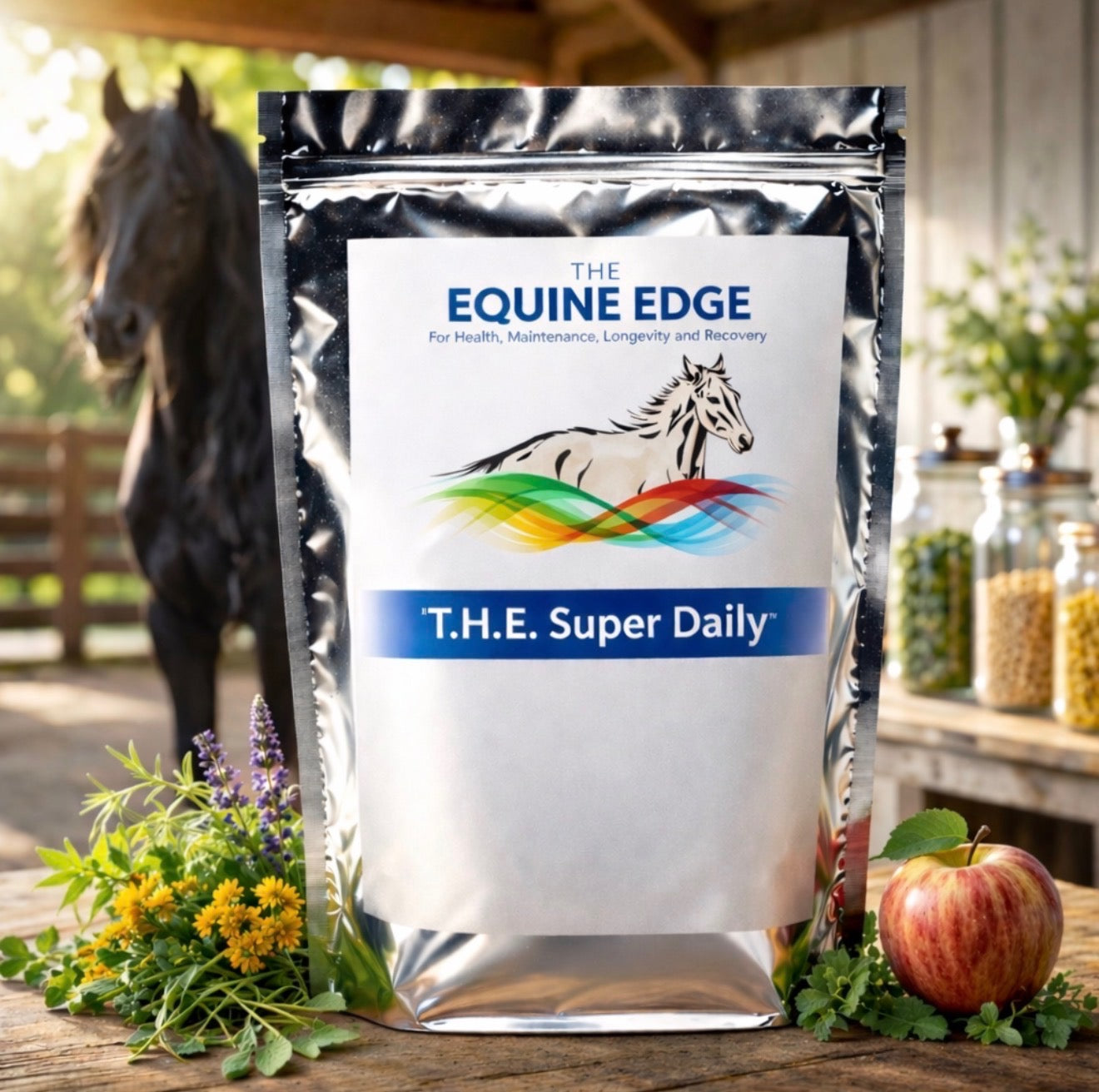T.H.E. Super Daily complete equine daily supplement with Nitric Oxide delivery system