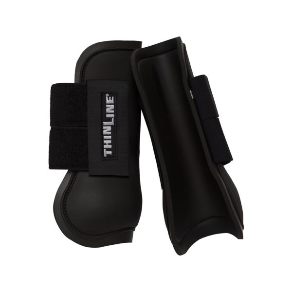Interior view of a ThinLine horse boot showing breathable open-cell foam lining