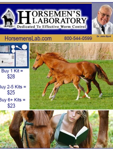 Affordable Worm Infestation Testing by Horsemen's Lab — Health (Test before you deworm: mail-in fecal egg counts from Dr)