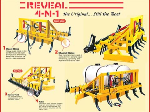 Reveal 4-N-1 , The ORIGINAL Ground Prep Tool Since 1989! — Barn Accessories (The Reveal 4-N-1 ORIGINAL Ground Prep Tool Since 1989)