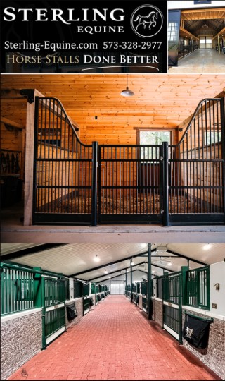 Sterling-Equine Luxury Horse Stalls, — Barn Accessories (Custom Horse Stalls by Sterling Equine | Made in USA)