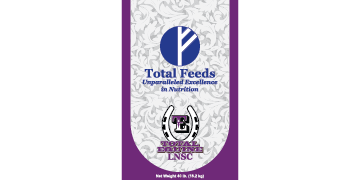 Total Equine LNSC 40 lb bag, the low non-structural carbohydrate formula for Insulin Resistant and Cushing’s horses