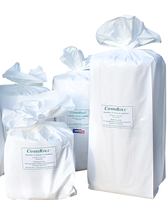 CombiRoll quality cotton combine bandage in resealable packaging from The Franklin-Williams Company