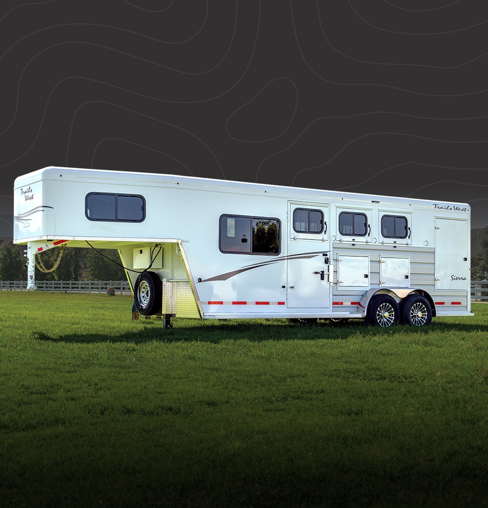 Trails West Sierra gooseneck horse trailer flagship model