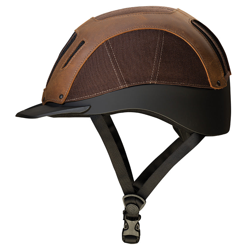 Troxel Sierra equestrian helmet low-profile side view with mesh vents