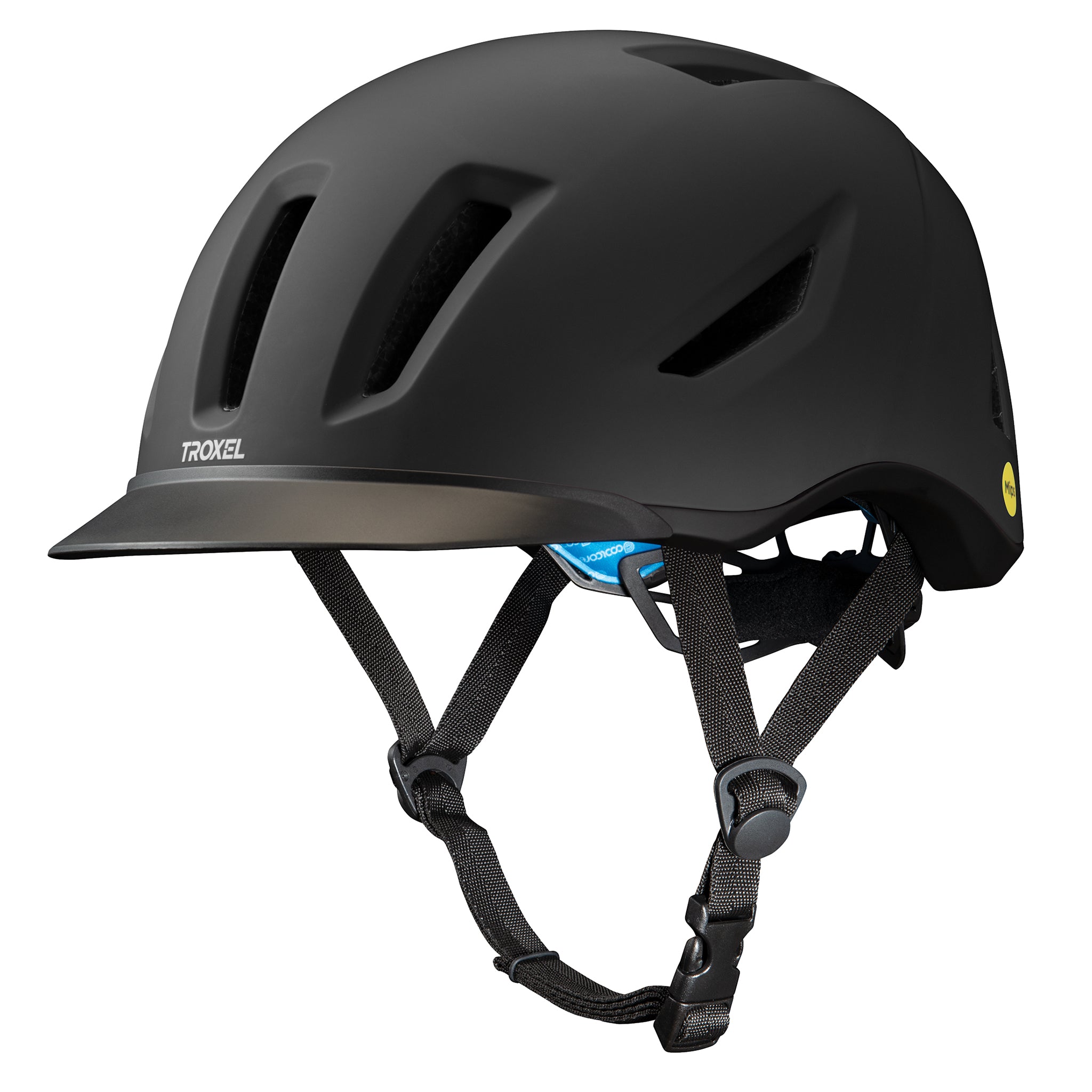 Troxel Terrain horse riding helmet with Mips technology in Black Duratec