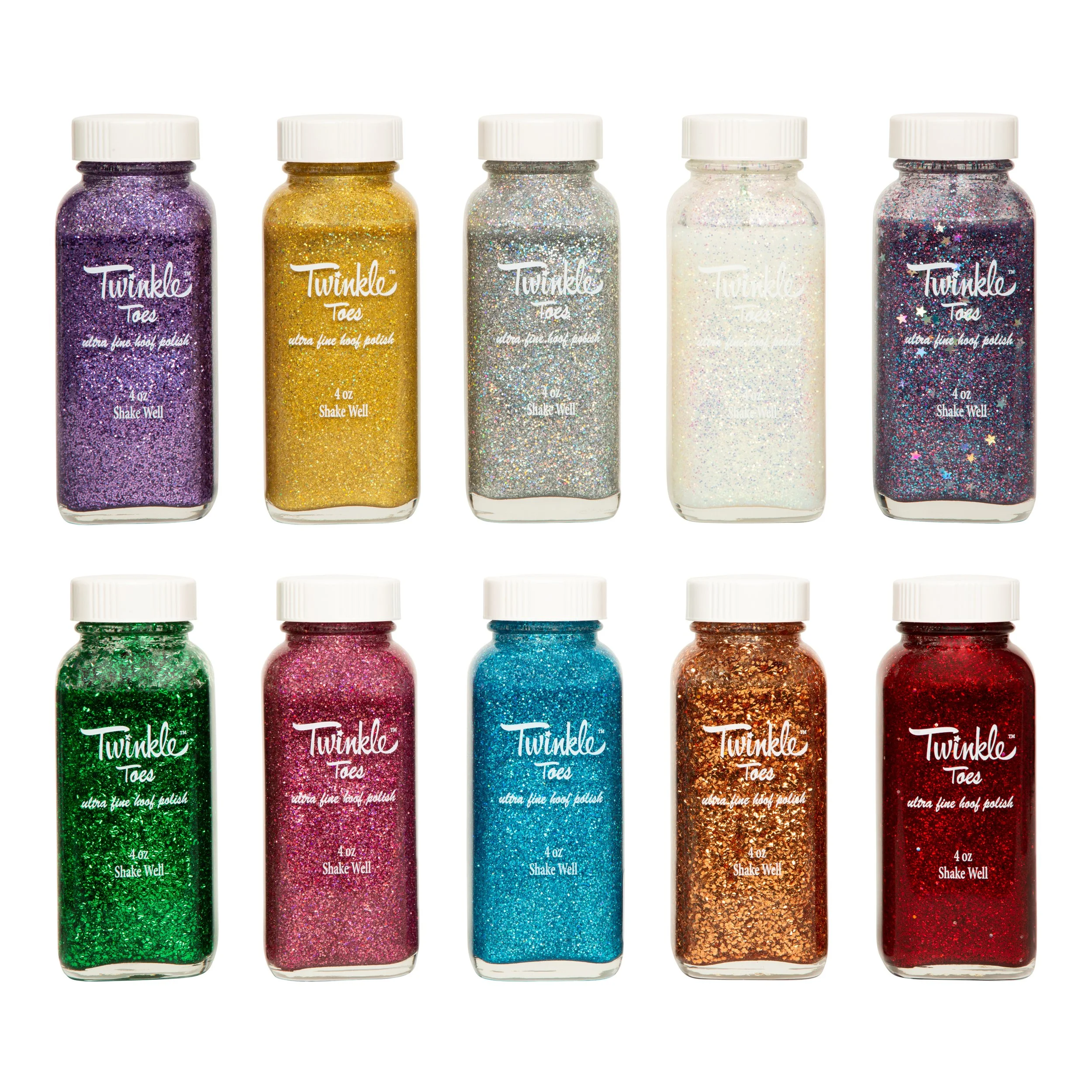 Twinkle Toes ultra fine horse hoof glitter color collection