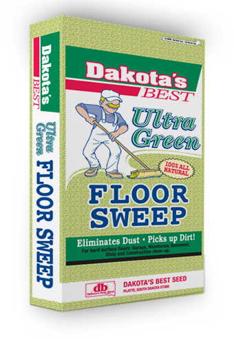 Ultra Green Floor Sweep product bag of 100% natural sweeping compound