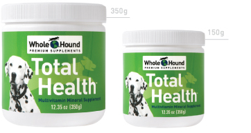 Whole Hound Total Health canine vitamin and mineral supplement jar