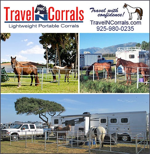Travel N Corrals — Barrel Racing (We also offer Double Horse Corrals in 13 x 13)