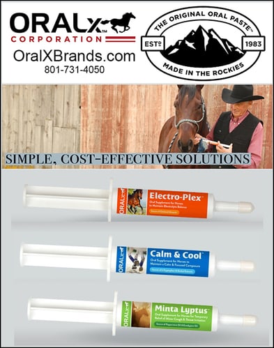 Electro-Plex™ — Barrel Racing (Is It True That OralX Brands Is the ORIGINAL “ORAL PASTE” For Horses)