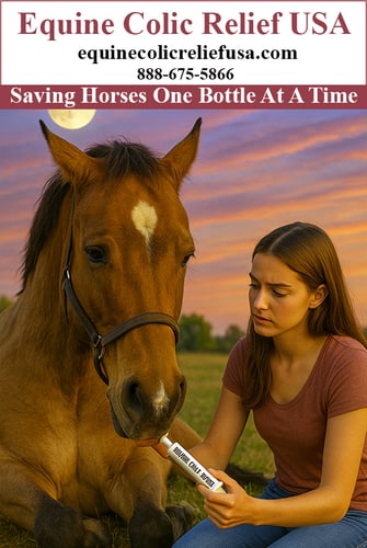 Equine Colic Relief — Barns (is known for amazing results with a normal impaction or even sand colic)