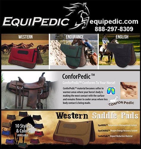 EquiPedic® Saddle Pads — Barrel Racing (Both EquiPedic® Saddles and Cinches and Girths offer the ultimate in rider…)