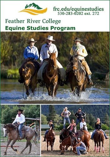 Feather River College — Equine Schools (offers a “hands on” approach to learning, students can focus on a variety of)