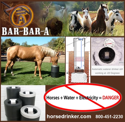 Bar~Bar~A Non-Electric Horse Waterer! — Barn Accessories (Cool water in the hot summer and warm water in the cold winter…all this AND…)