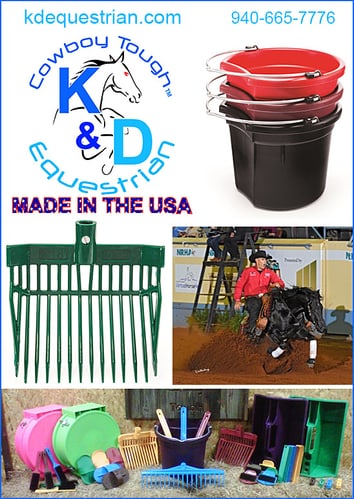 Indestructible Buckets & Pitchforks by K&D Equestrian — Barn Accessories (Fomby has continued his father’s legacy by taking over the business and…)