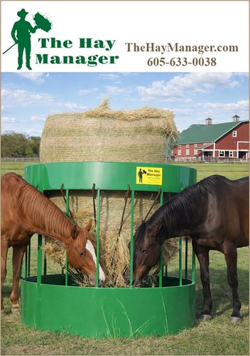 The Hay Manager™ — Barn Accessories (Round Bale Pasture Feeder — keeps your hay bale protected and clean)