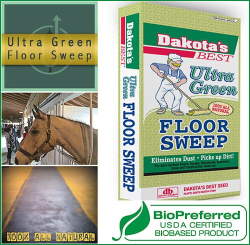 Ultra Green Floor Sweep Is A 100% Natural Sweeping Compound — Barn Accessories (Ultra Green Floor Sweep is the all-natural sweeping compound that cleans as you…)