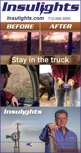 INSULIGHTS — Fencing (Electric Fence Monitoring — Stay in the truck to monitor your electric fence)