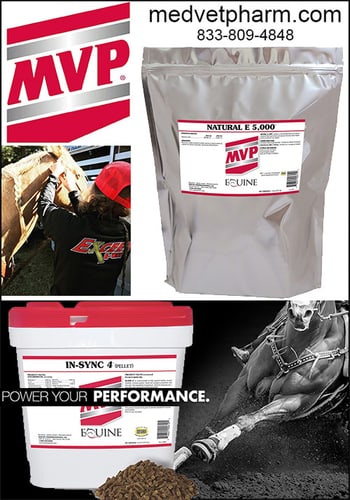 Med-Vet Pharmaceuticals (MVP) — Health (MVP provides a line of products designed to bolster your horse’s immune system)