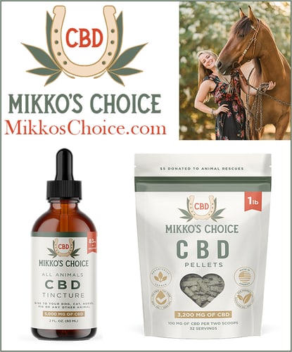 Mikko's Choice — Health (Premium equine CBD pellets and tinctures, third-party tested and dosed…)