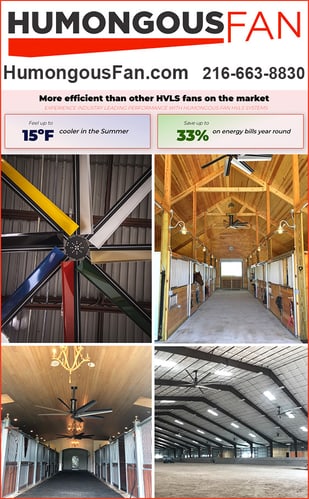 Does Your Indoor Arena Feel Like A — Barn Accessories (Ever wish you had a HUMONGOUS Fan for your Barns or Indoor arenas)