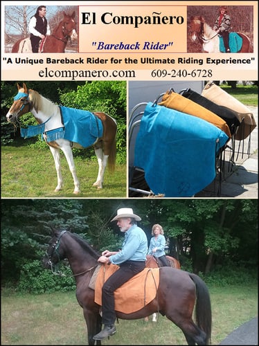 The Bareback Rider by El Compa&ntilde;ero — Tack (El Compa ero Bareback Rider is a unique interpretation of the pad originally…)