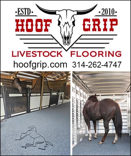 Hoof Grip™ Livestock Flooring — Trailering (Slip-resistant livestock flooring — 50× shock absorption, 3-year warranty)