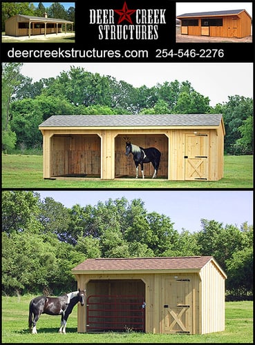 Portable Horse Barns and Shelters by Deer Creek Structures — Barns (Best of all, we deliver them already built and ready to use)