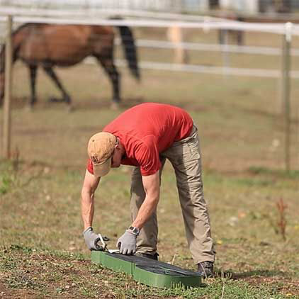 Horse mud management preparation