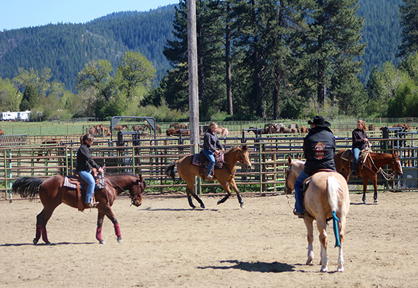 Coaching the Colt Starting class at Feather River College