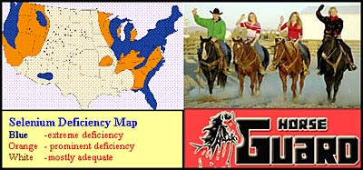 Selenium Deficiency Map.