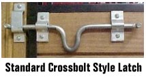 Standard Crossbolt Latch is Dangerous.