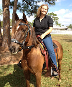 Ann riding Sugar!