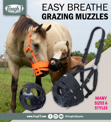Horse Grazing Muzzles by Tough 1 Horse Tack