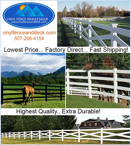 Fence for Horses by Vinyl Fence Wholesaler